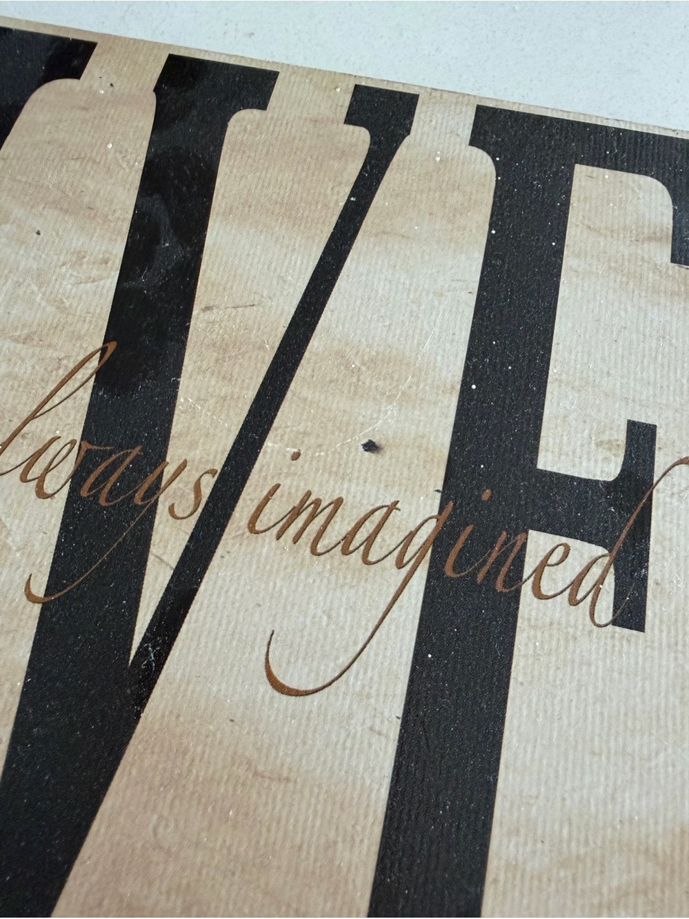 Live the Life You've Always Imagined Wooden Sign Inspirational quote - Picture 6 of 8